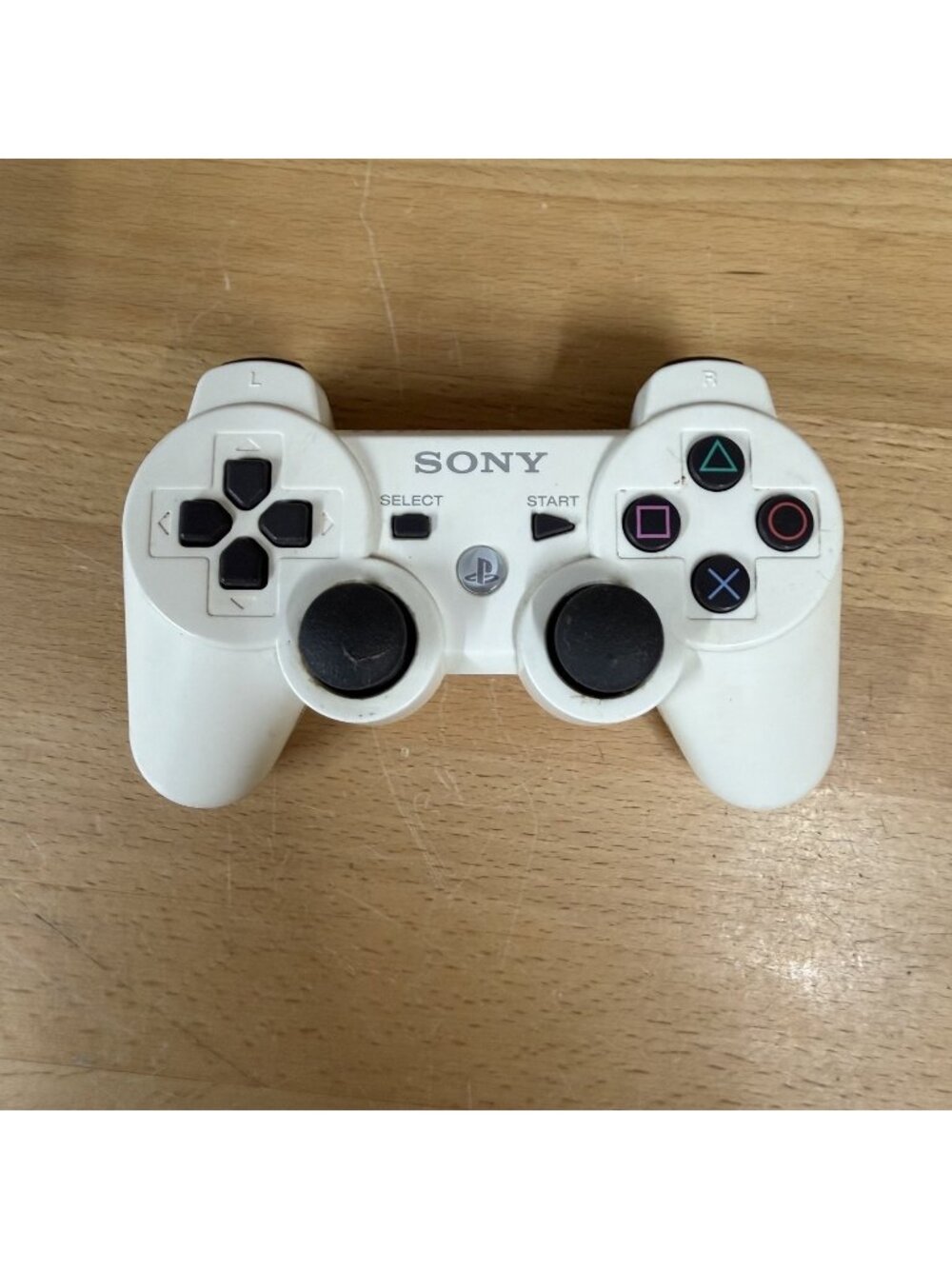 OEM Sony PS3 White Dualshock 3 Controller PlayStation 3 Untested